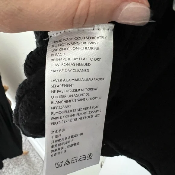 Free People black tunic babydoll sweater - Picture 4 of 5